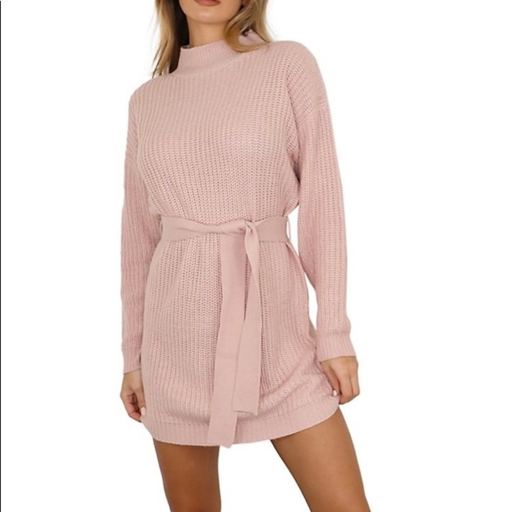 NWT: Missguided pink sweater dress